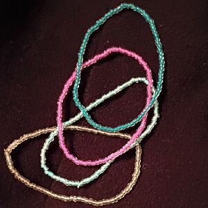 Elegant Beaded Bracelet Set - Multicolor